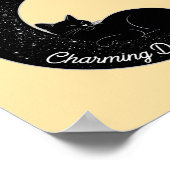Black Cat on the Crescent Moon: Charm of Darkness  Poster (Hoek)