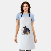 Black Cat op Spell Books Classic T-shirt Schort (Gedragen)