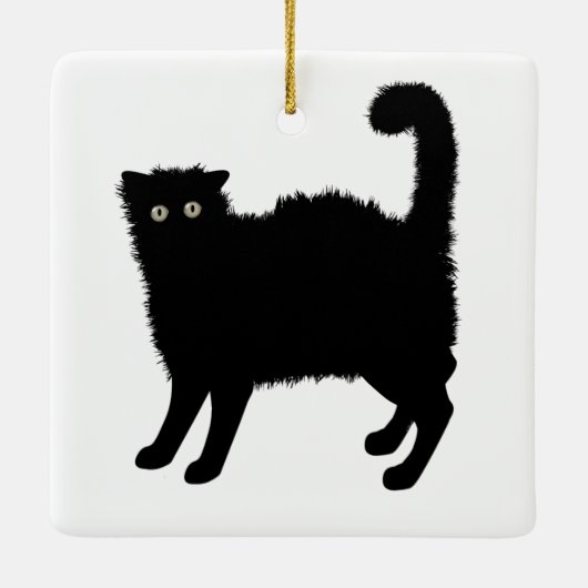 Black Cat Ornament (Achterkant)