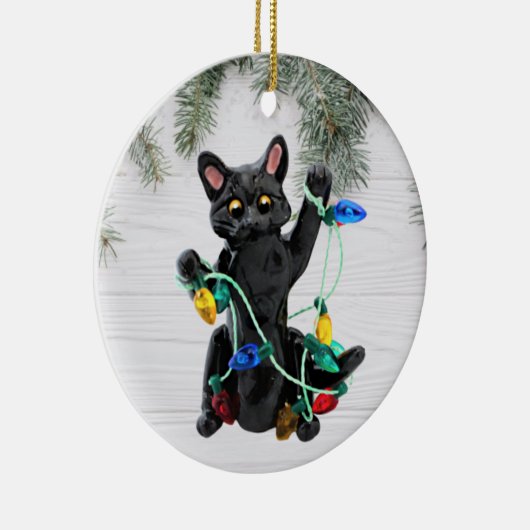 Black Cat Ornament (Rechts)
