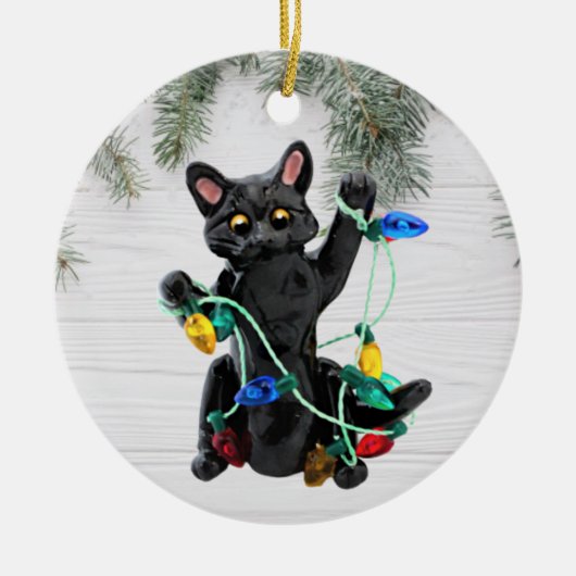 Black Cat Ornament (Voorkant)