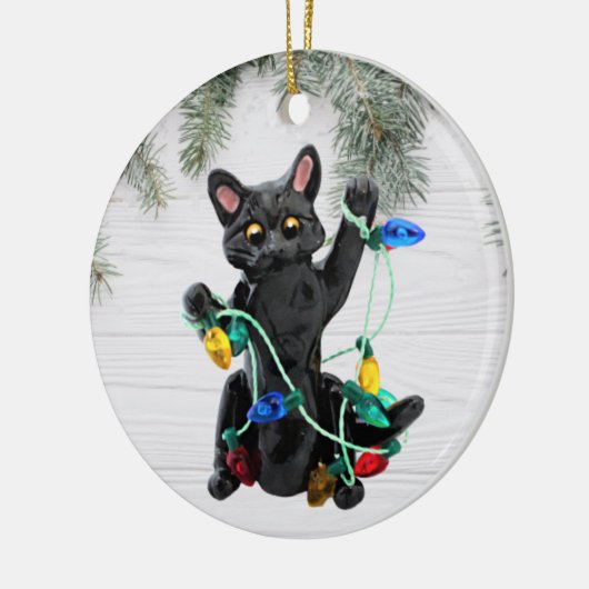 Black Cat Ornament (Links)