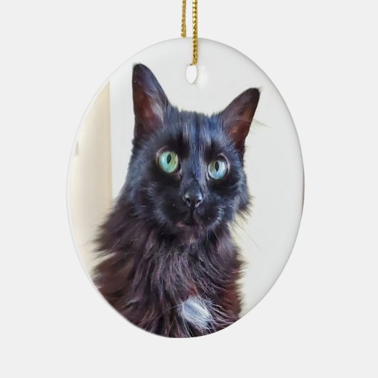 Black Cat Ornament (Rechts)