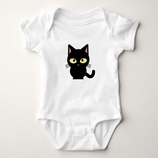 Black Cat outfit voor zuigelingen Romper (Voorkant)