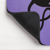 Black Cat Paars Elegant Evil Kat Muismat (Hoek)