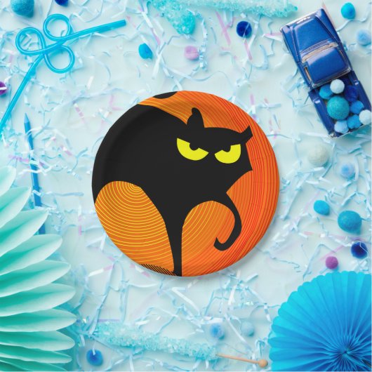 Black Cat Paper Bord (Feest)