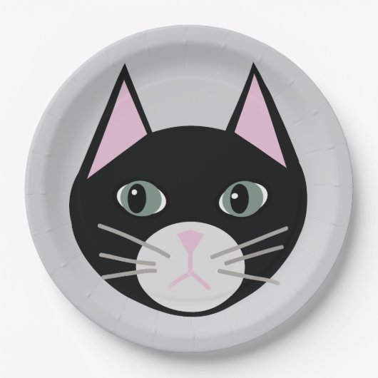 Black cat papieren bordje (Voorkant)