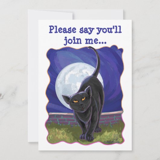 Black Cat Party Center Kaart (Voorkant)