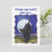 Black Cat Party Center Kaart (Staand voorkant)