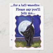 Black Cat Party Center Kaart (Voorkant / Achterkant)