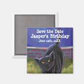 Black Cat Party Center Magneet (Voorkant / Achterkant)