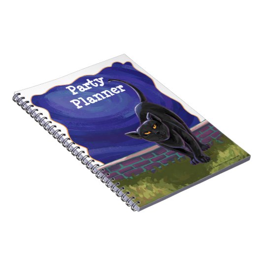 Black Cat Party Center Notitieboek (Rechterzijde)