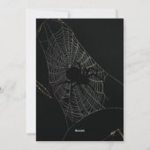 Black Cat Pastel Halloween heksen Party Invit Feestdagenkaart (Achterkant)