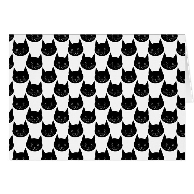 Black Cat Pattern. (Voorkant Horizontaal)