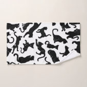 Black Cat Pattern Bad Handdoek (Handdoek)