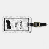 Black Cat Pattern Bagagelabel (Voorkant horizontaal)