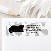 Black Cat Pattern Etiket (Insitu)