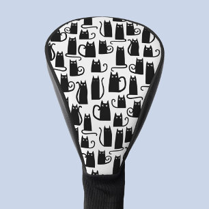 Black Cat Pattern Golfheadcover