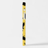 Black Cat Pattern iPhone Hoesje (Linkerkant)