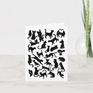 Black Cat Pattern Kaart