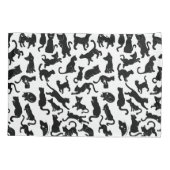 Black Cat Pattern Kussensloop (Achterkant)