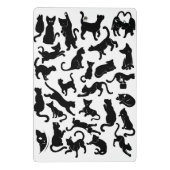 Black Cat Pattern Mini Klembord (Achterkant)