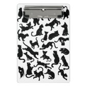 Black Cat Pattern Mini Klembord (Voorkant)