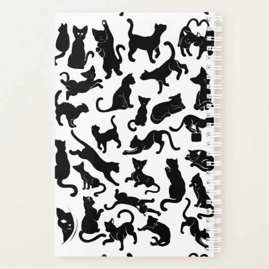 Black Cat Pattern Planner (Achterkant)