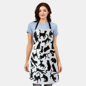 Black Cat Pattern Schort (Gedragen)