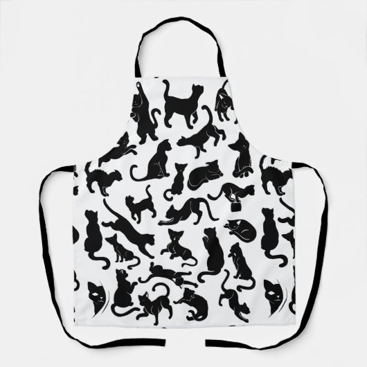 Black Cat Pattern Schort (Voorkant)