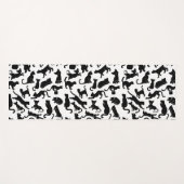 Black Cat Pattern Yogamat (Voorkant (horizontaal))