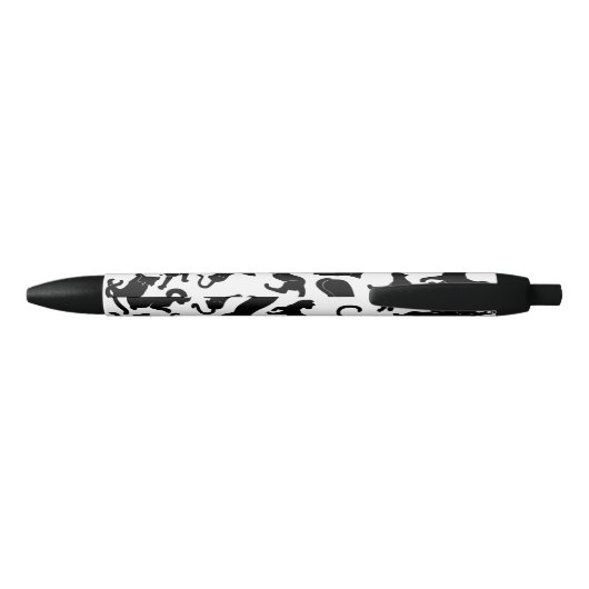 Black Cat Pattern Zwarte Inkt Pen (Achterkant)