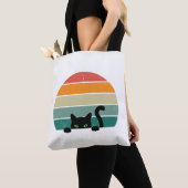 Black Cat Peeking Sunset 3 Tote Bag (Dichtbij)