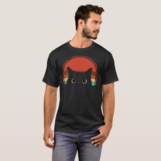 Black Cat Peking Sunset  Essential T-Shirt (Voorkant volledig)