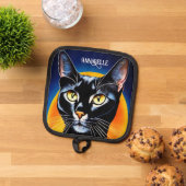 Black Cat personaliseren Pannenlap (Top down)
