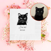 Black Cat Personalized Ik doe het ook Servet