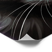 Black Cat Pet Argyle Alcoholinkt Poster (Hoek)