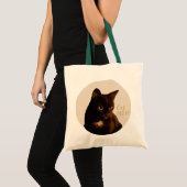 Black Cat pet boho-stijl Tote Bag (Voorkant (product))