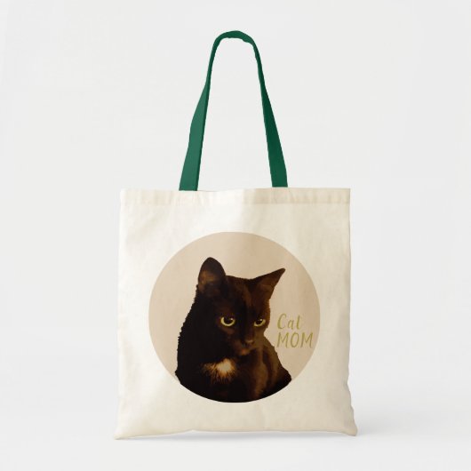 Black Cat pet boho-stijl Tote Bag (Voorkant)