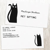 Black Cat Pet Services Visitekaartje