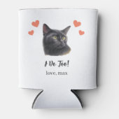 Black Cat Pet Wedding Koelbox Favoriet Blikjeskoeler (Voorkant)