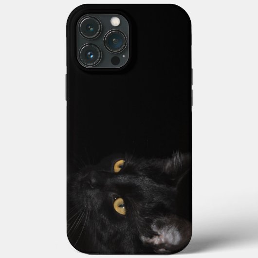 Black Cat Phone Case - HAMbyWhiteGlove (Achterkant)