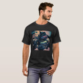 Black Cat Pile Video Games T-shirt (Voorkant volledig)