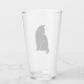 Black Cat Pint Glass Glas (Achterkant)