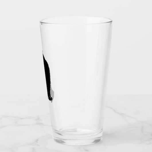 Black Cat Pint Glass Glas (Links)