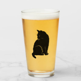 Black Cat Pint Glass Glas