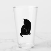 Black Cat Pint Glass Glas (Voorkant)