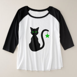 Black Cat Plus Size T-Shirt