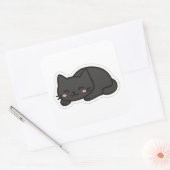 Black Cat PNG Sticker – Cute Kawaii Cat Loaf (Envelop)