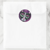 Black Cat & POlka Dots - katachtige stickers (Tas)